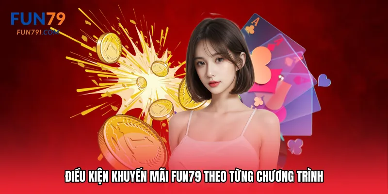 Điều kiện khuyến mãi Fun79 theo từng chương trình